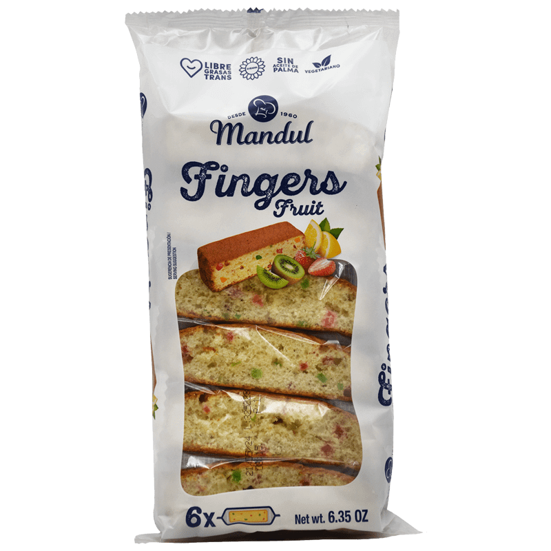Mandul Fingers Frutas 180g
