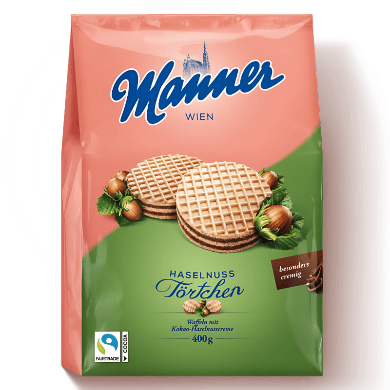 Manner Wien Tartelettes Noisette Ultra Crémeuses 400g