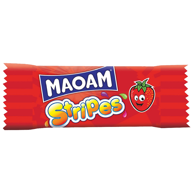 Maoam Stripes Bonbons À Mâcher Fraise 7g