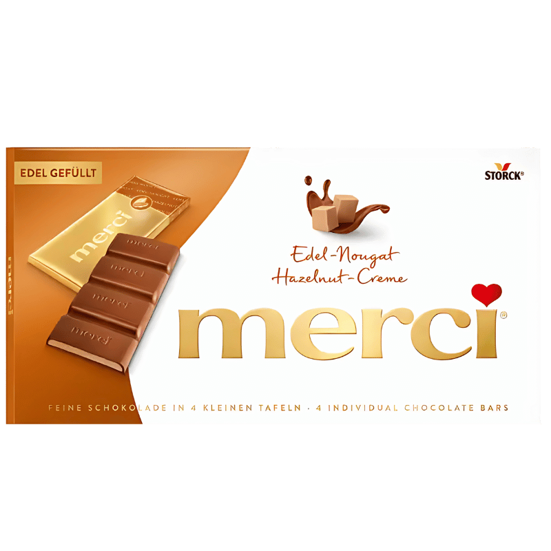 Merci Barres de Chocolat Nougat Noble 112g