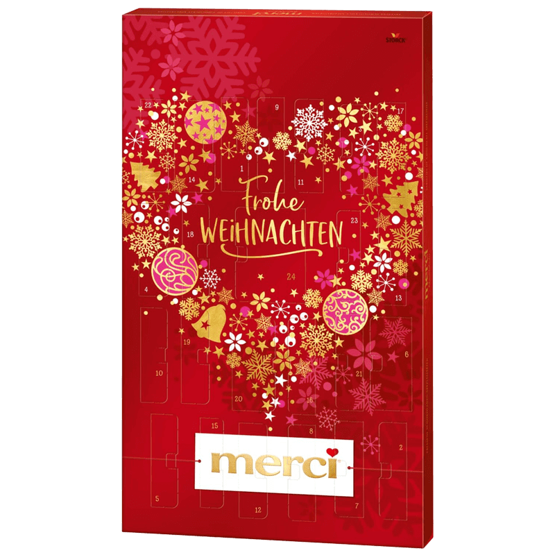 Merci Calendrier De L'avent Coeur 255g