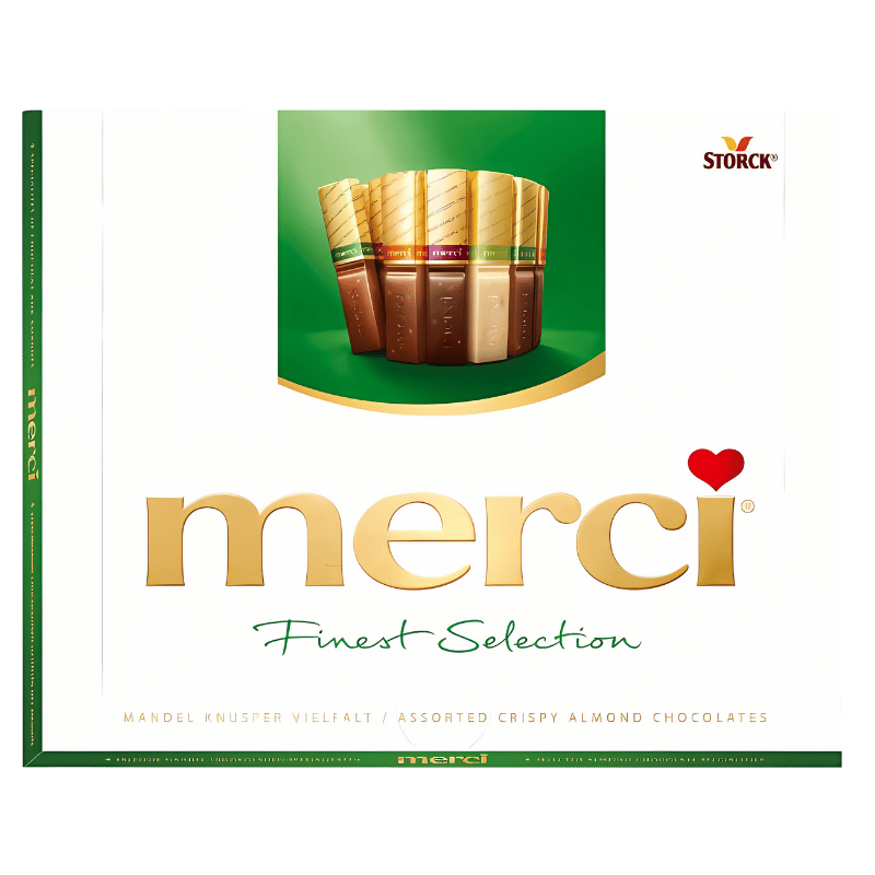 Merci Chocolats Croquants Assortis aux Amandes 250g