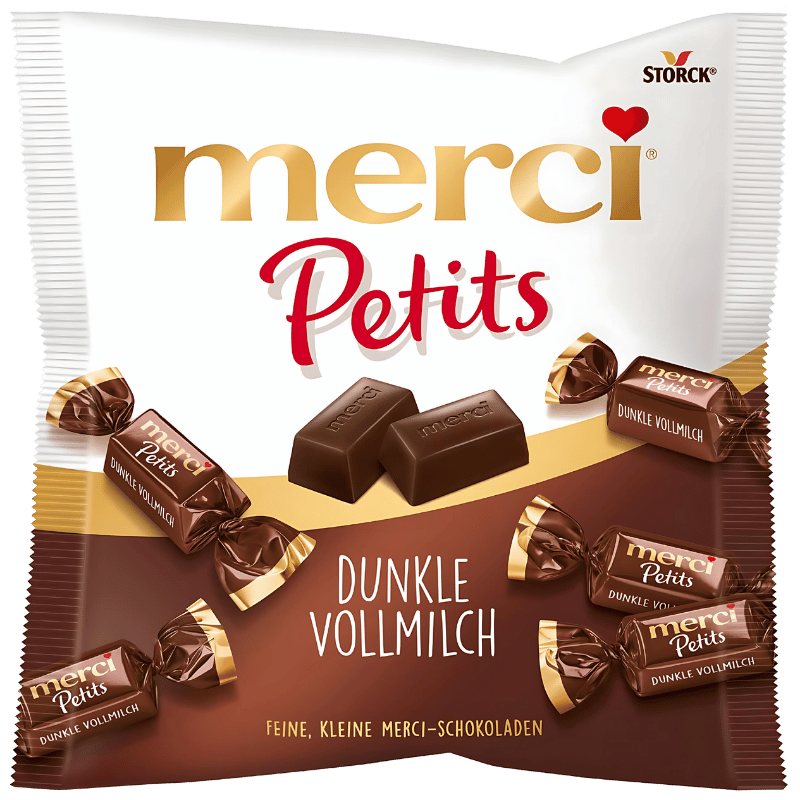 Merci Petits Chocolat Noir et Lait Entier 125g
