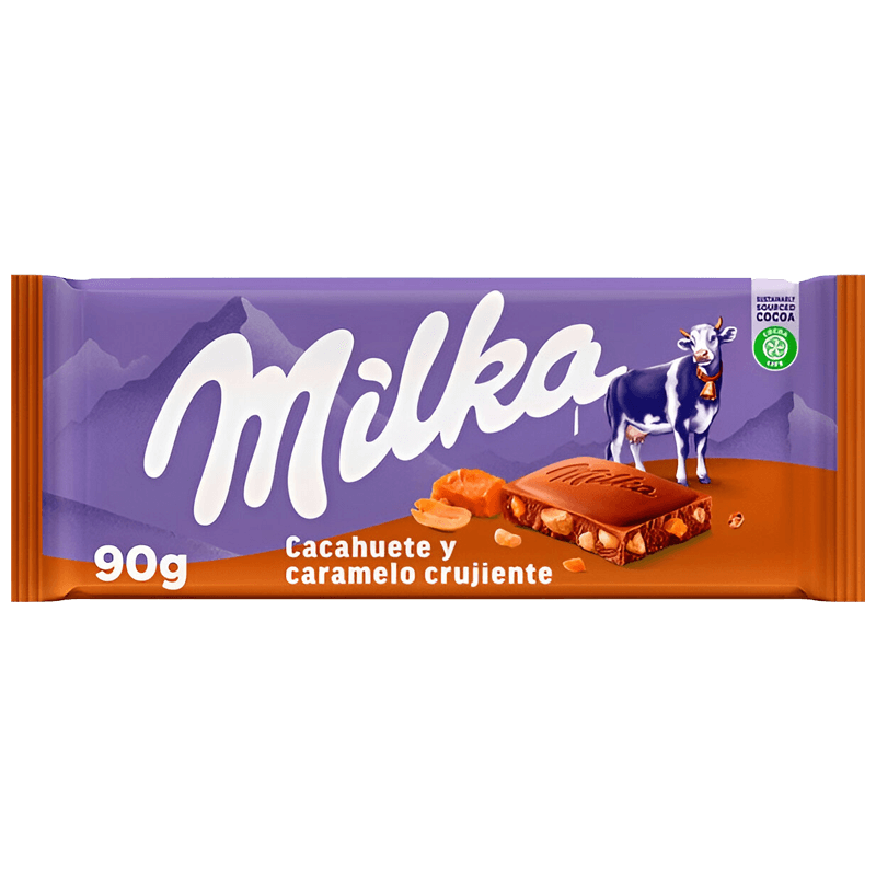 Milka Caramel Cacahuète 90G
