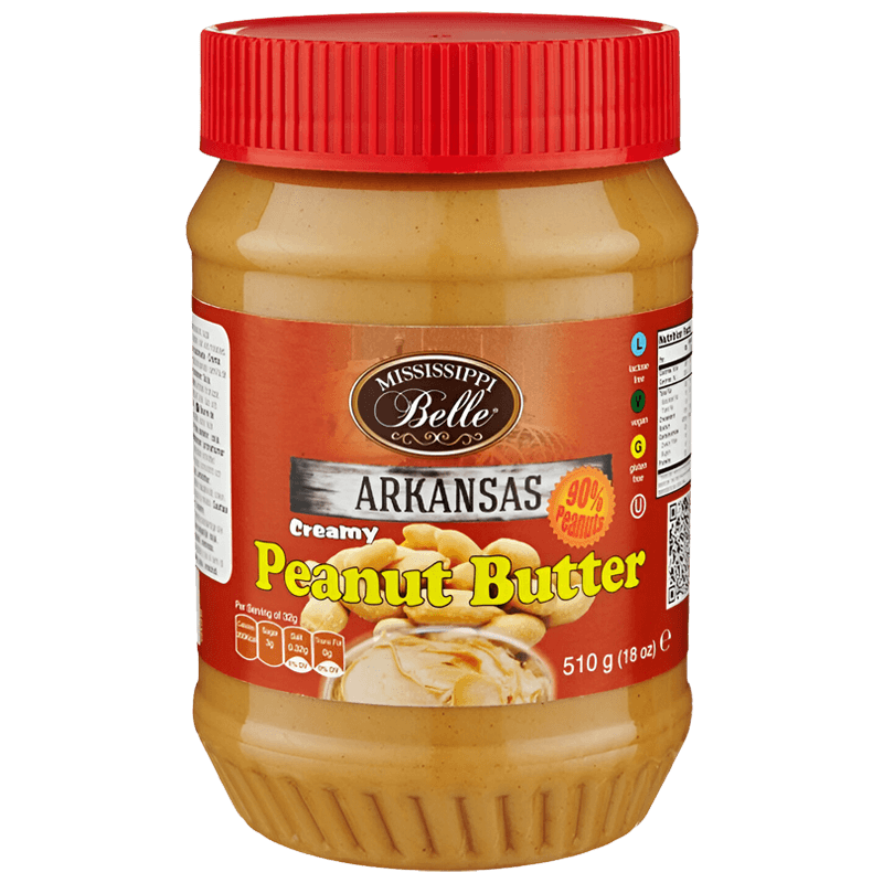 Mississippi Belle Beurre De Cacahuète Crémeux 510g