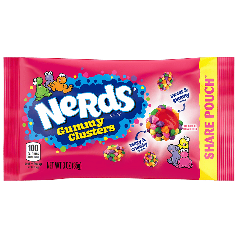 Nerds Gummy Clusters Rainbow Share Pouch 85g