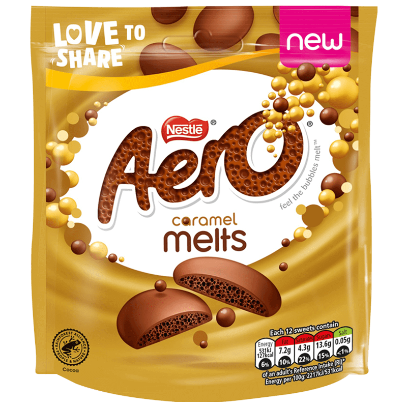 Nestlé Aero Caramel Melts 86g