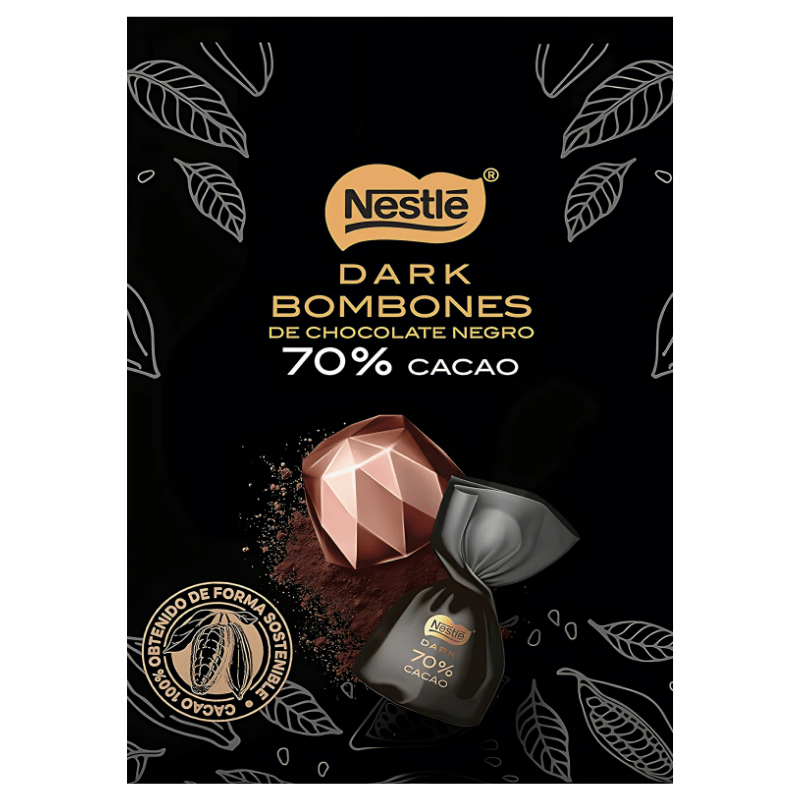 Nestlé Bombons de Chocolat Noir 70% Cacao 165g