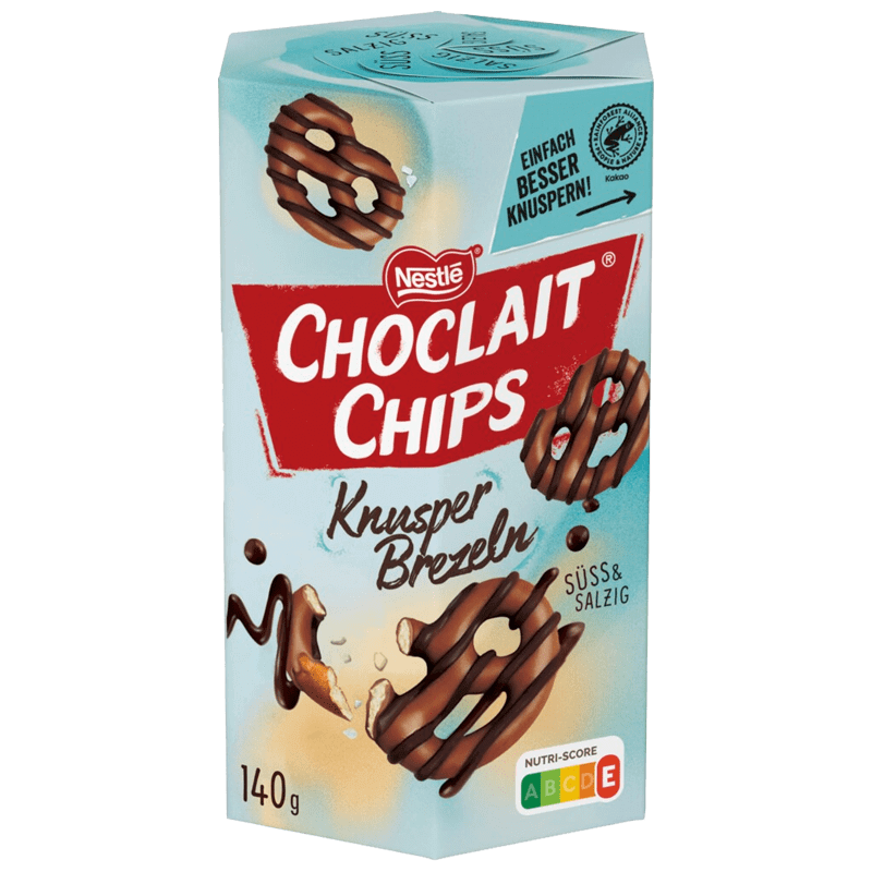 Nestlé Choclait Chips Knusper Brezeln 140g