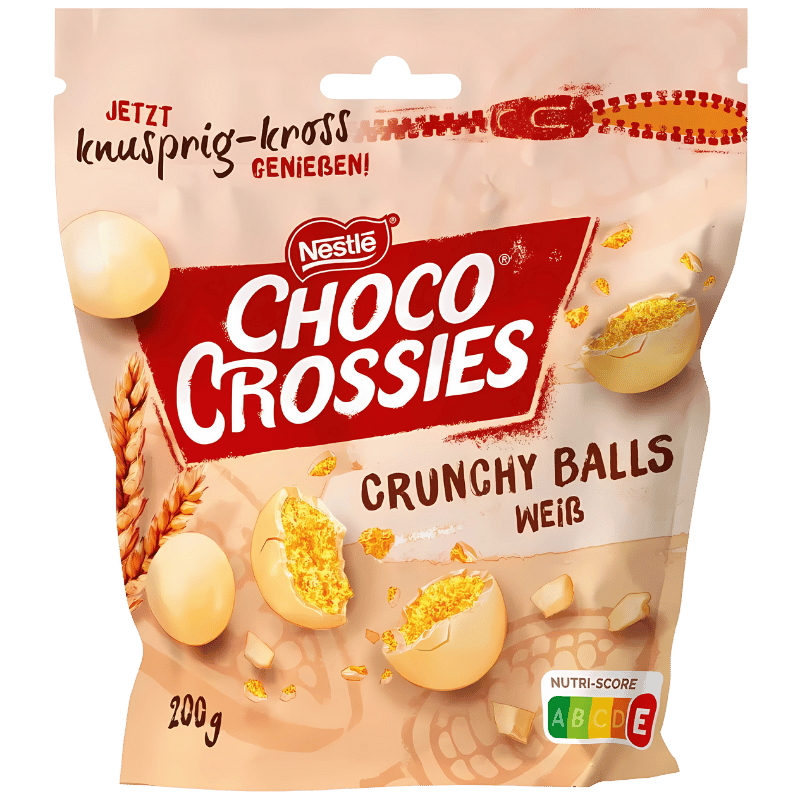 Nestlé Choco Crossies Boules Croquantes au Chocolat Blanc 200g