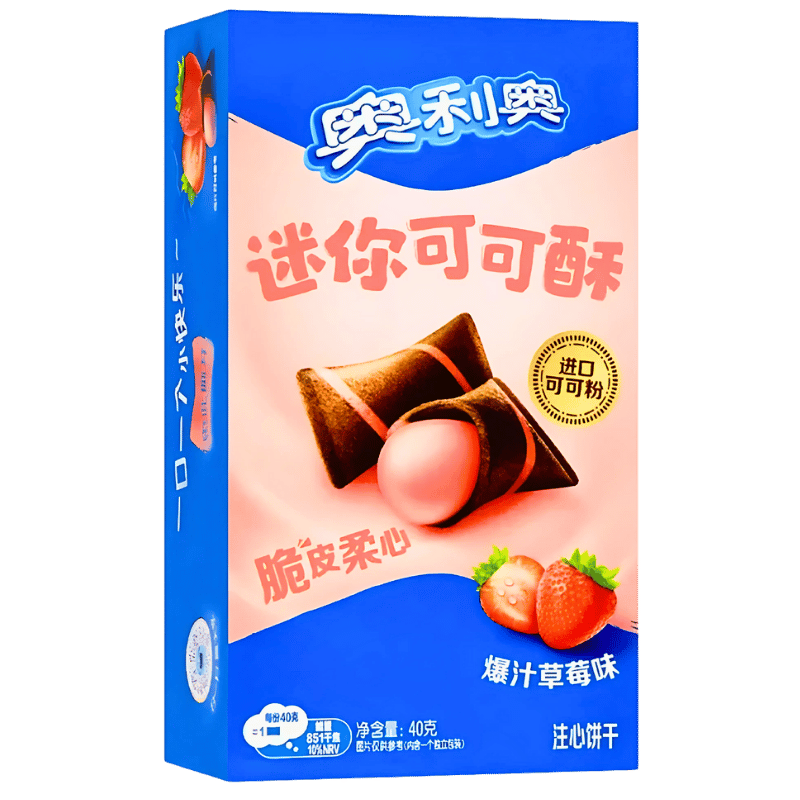 Oreo Mini Cocoa Crisp Crumble Strawberry 40g