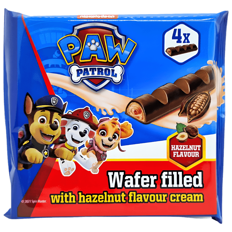 Paw Patrol Gaufrette Fourrée À La Crème De Noisettes 80g