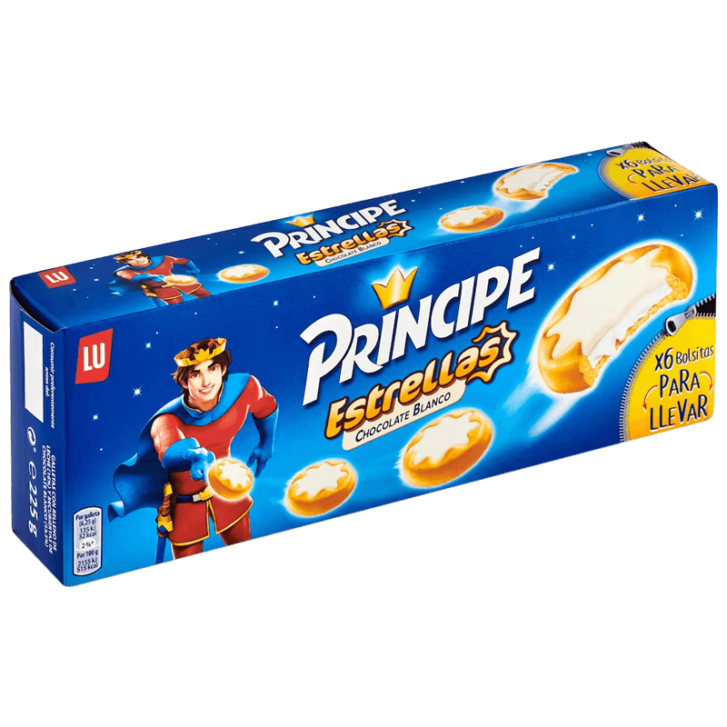 Prince Stars Biscuits au Chocolat Blanc 225g