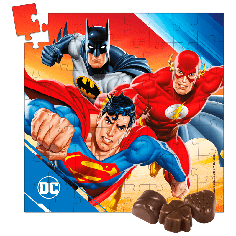 Puzzle De Noël Dc Comics Avec Pralines 102g