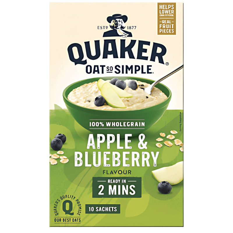 Quaker Oats Pomme & Myrtille 360g (10 Sachets)