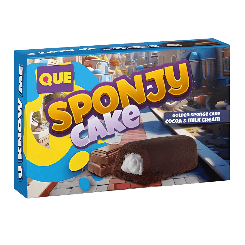 Que Sponge Cake Cocoa & Milk Cream 200g