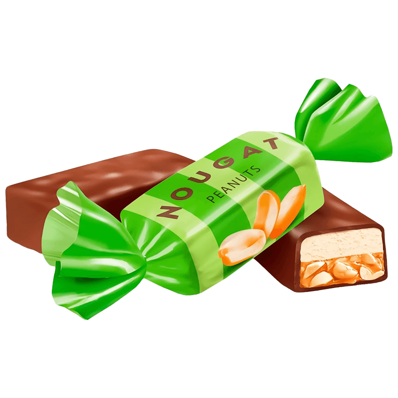 Roshen Nougat Aux Cacahuètes Et Caramel (1 Pièce)