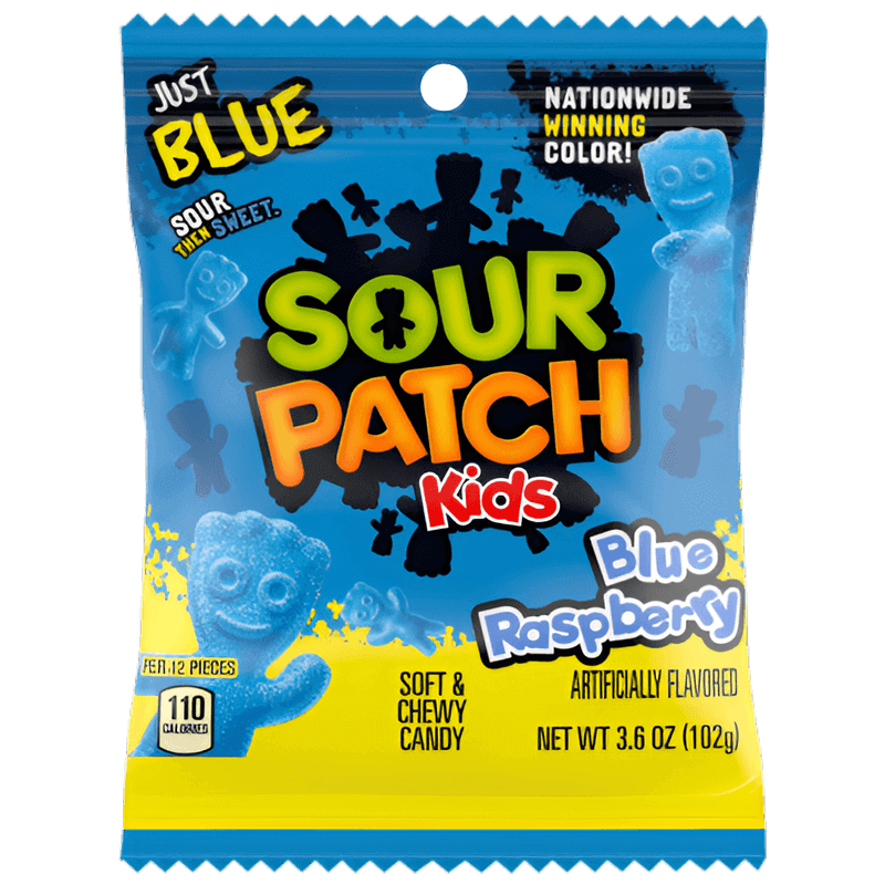Sour Patch Kids Bonbons Framboise Bleue 102g
