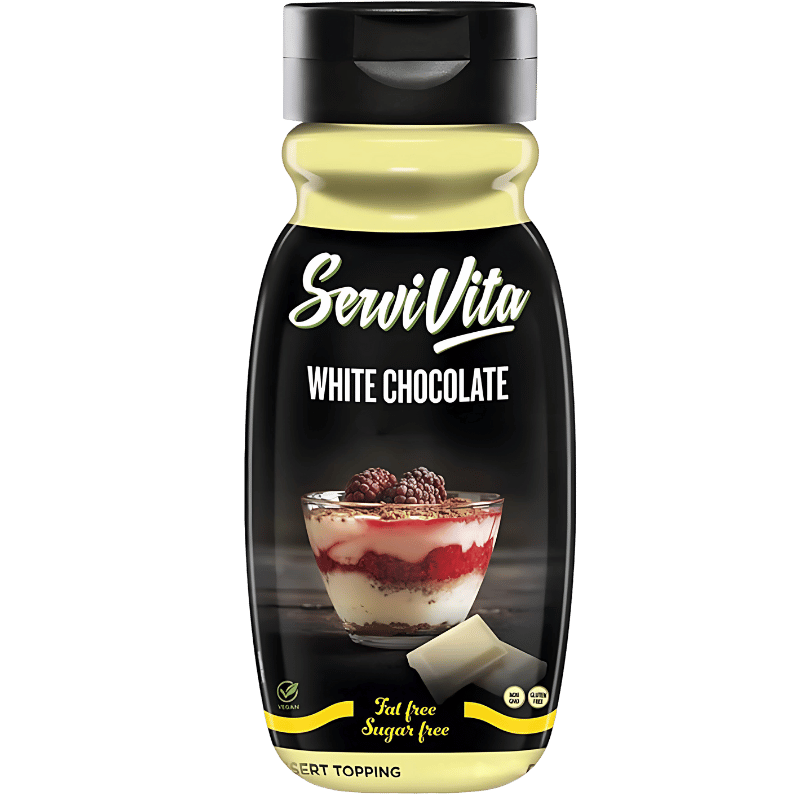Sauce Chocolat Blanc Servivita 0% Matières Grasses et Sucres 320ml