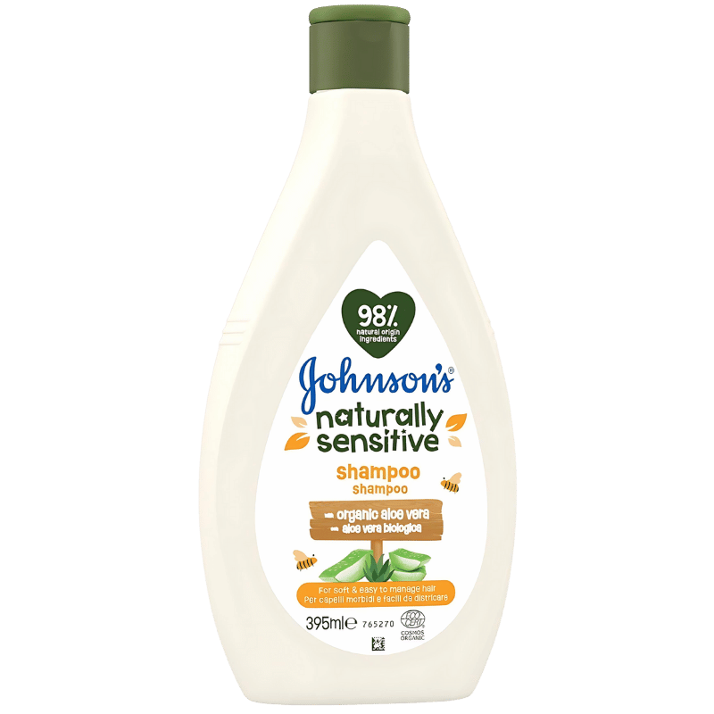 Shampooing Johnson's Original Naturally Sensitive à l'Aloe Vera Bio 395ml