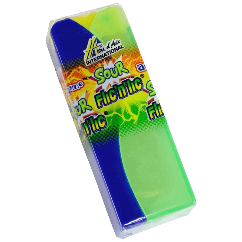 Sour Flic'N'Lic Sucette Lemon Lime 14g