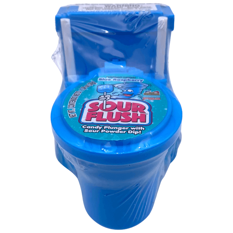 Sour Flush sucette Saveur Framboise Bleue 39g