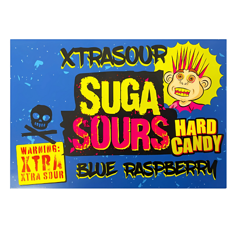 Suga Sours Xtra Sour Blue Raspberry 100g
