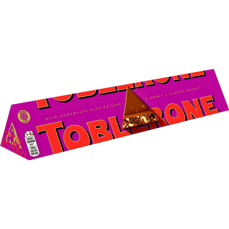 Toblerone Chocolat au Lait avec Raisins