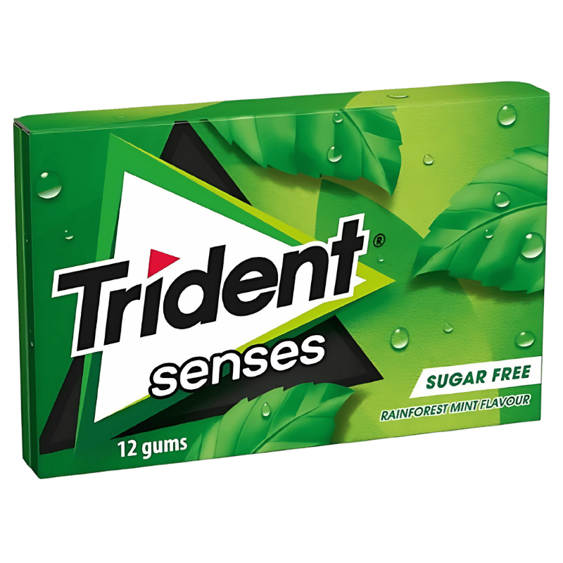Trident Senses Rainforest Mint Sans Sucre 12 Gums