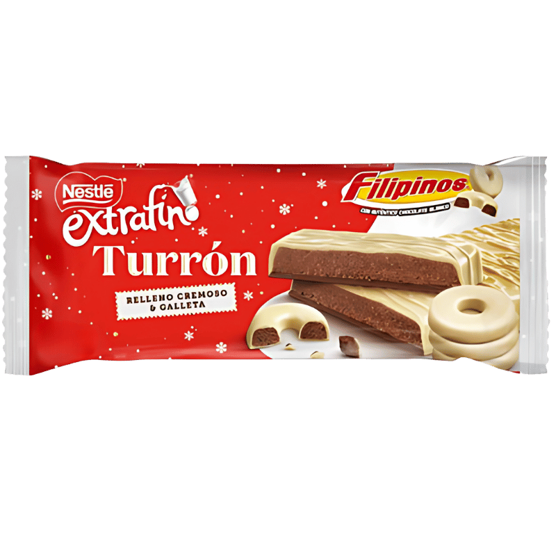 Turrón Relleno Cremoso & Galleta Nestlé Extrafino Filipinos 232g