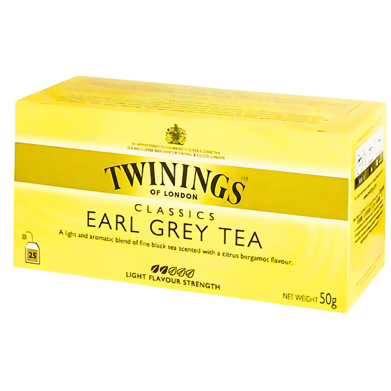 Twinings Thé Earl Grey Light - 25 Sachets (50g)