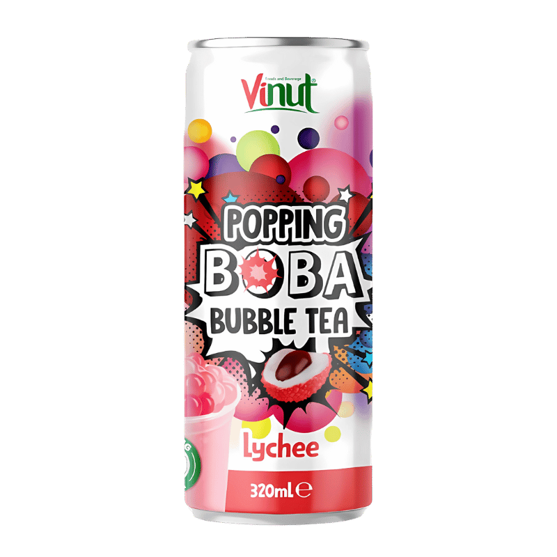 Vinut Thé aux Bulles Popping Boba Litchi 320ml