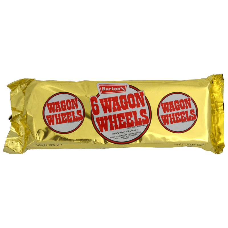 Burtons 6 Wagon Wheels 220g