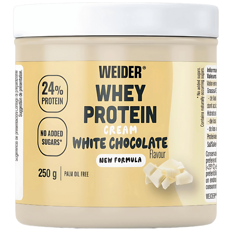 Weider Whey Protein Cream Chocolat Blanc Sans Sucres Ajoutés 250g