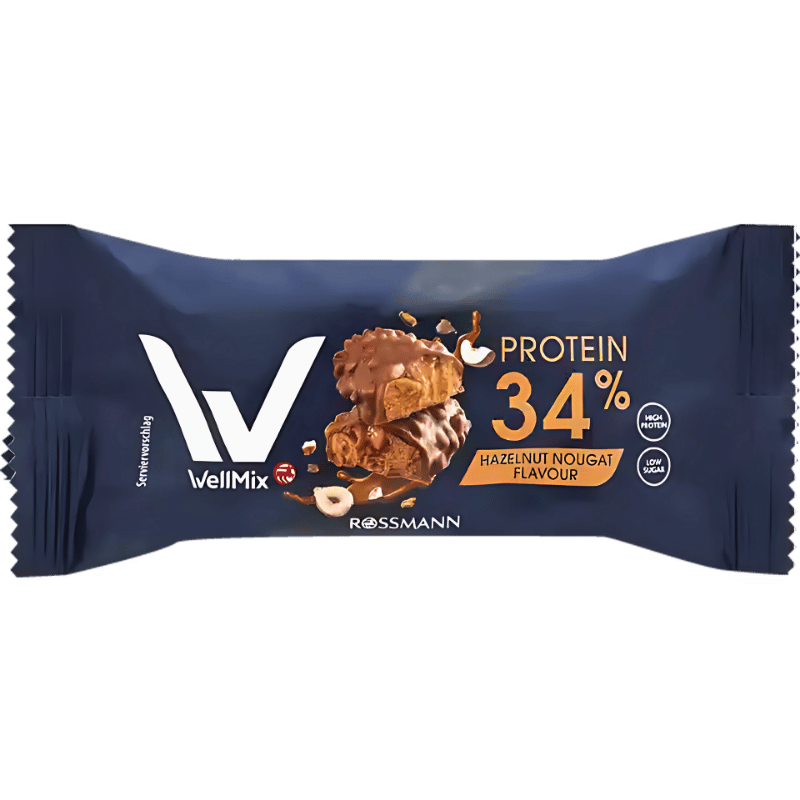 Wellmix 34% Protéine Nougat Noisette 45g