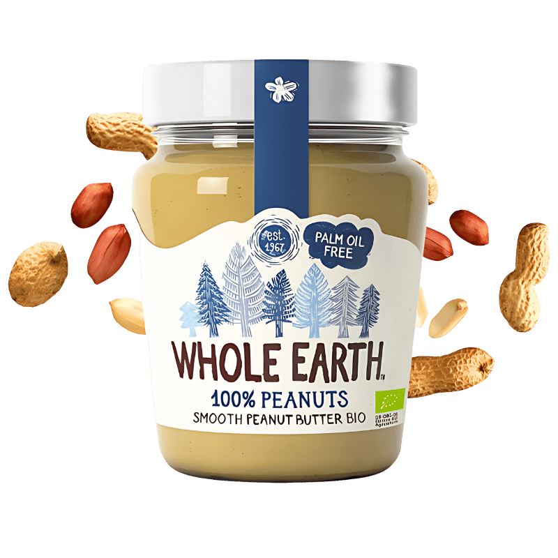 Whole Earth 100% Beurre de Cacahuètes - Lisse & Bio 227g