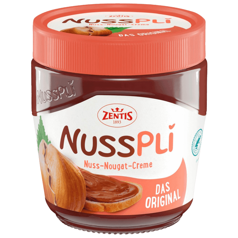 Zentis Nusspli Crème À Tartiner Au Nougat Et Aux Noix 400g