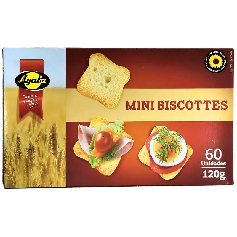 ayala mini biscottes 120g 60p