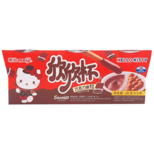 Meiji Hello Kitty Bâtonnets de biscuits saveur chocolat (3 pots)