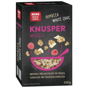 Rewe Muesli Chocolat Blanc Framboise