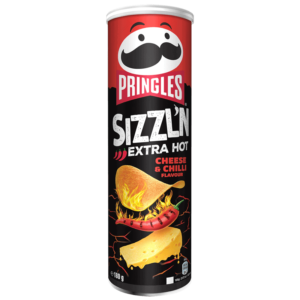 Pringles Sizzl'n Extra Hot Cheese Chilli 180G