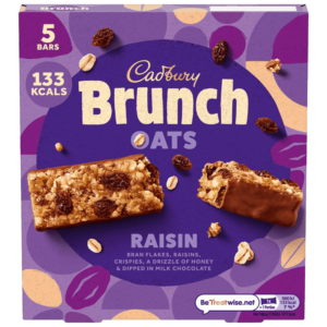 Cadbury Brunch Oats Bar Raisin Chocolate 5 Bars