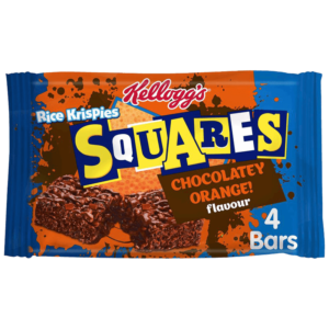 Kellogg's Rice Krispies Squares Chocolate Orange Snack Bars 4×36g