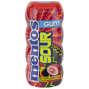 Mentos Sour Strawberry Gum 30g