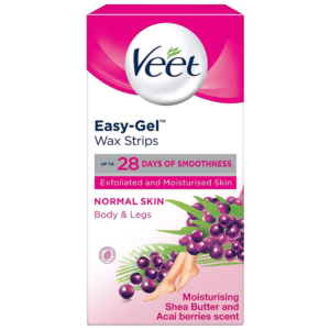 Veet Easy Gel Bandes De Cire Peaux Normales (12 Pièces)