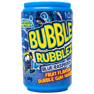 Bubble Rubblez Chewing Gum Framboise Bleue 60g
