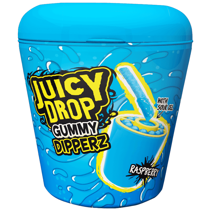 Juicy Drop Gummy Dipperz Framboise Bleue 96g