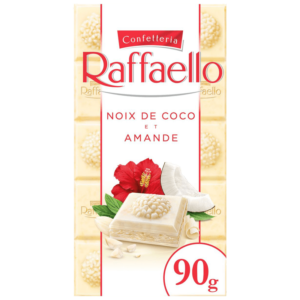 Raffaello Tablette De Chocolat Blanc Noix De Coco Et Amande 90g