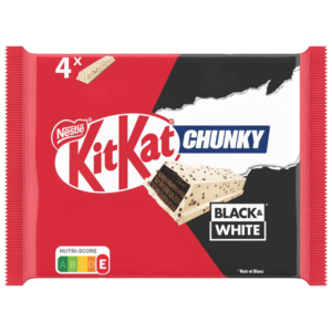 KitKat Chunky Black And White Pack 4