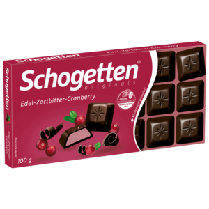 Schogetten Chocolat Noir Canneberges 100g